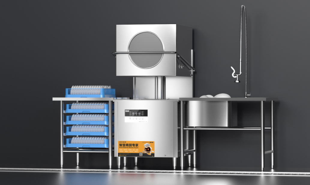 揭盖式洗碗机的工作原理