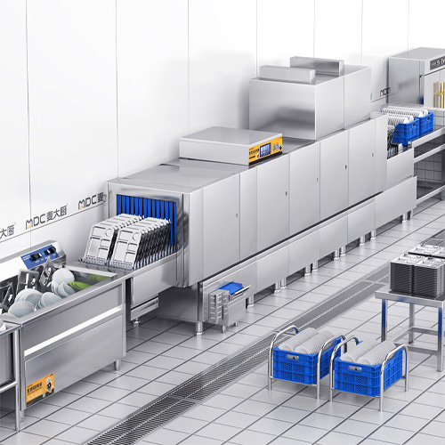 斜插式商用洗碗机的特点和优势 适合什么场景使用