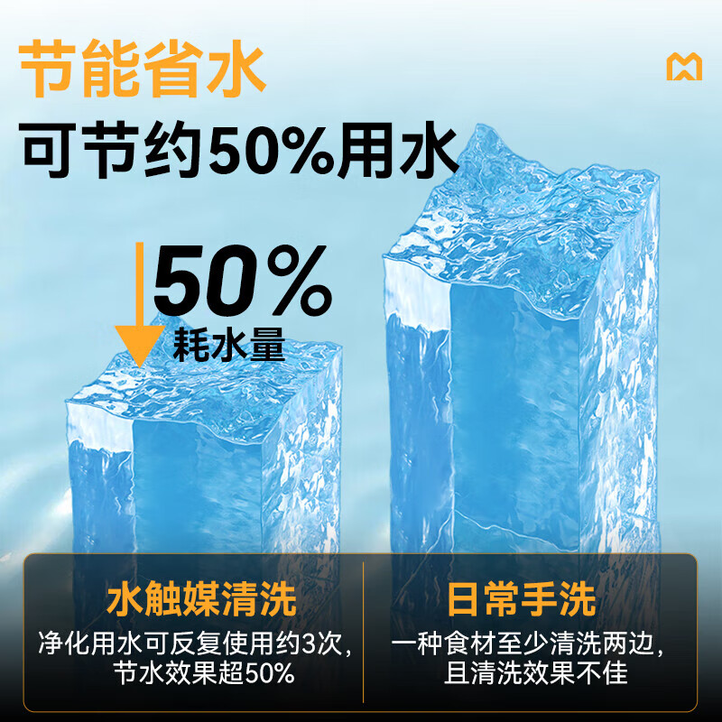 麦大厨1.0m单槽壁挂式水触媒净化清洗一体机商用