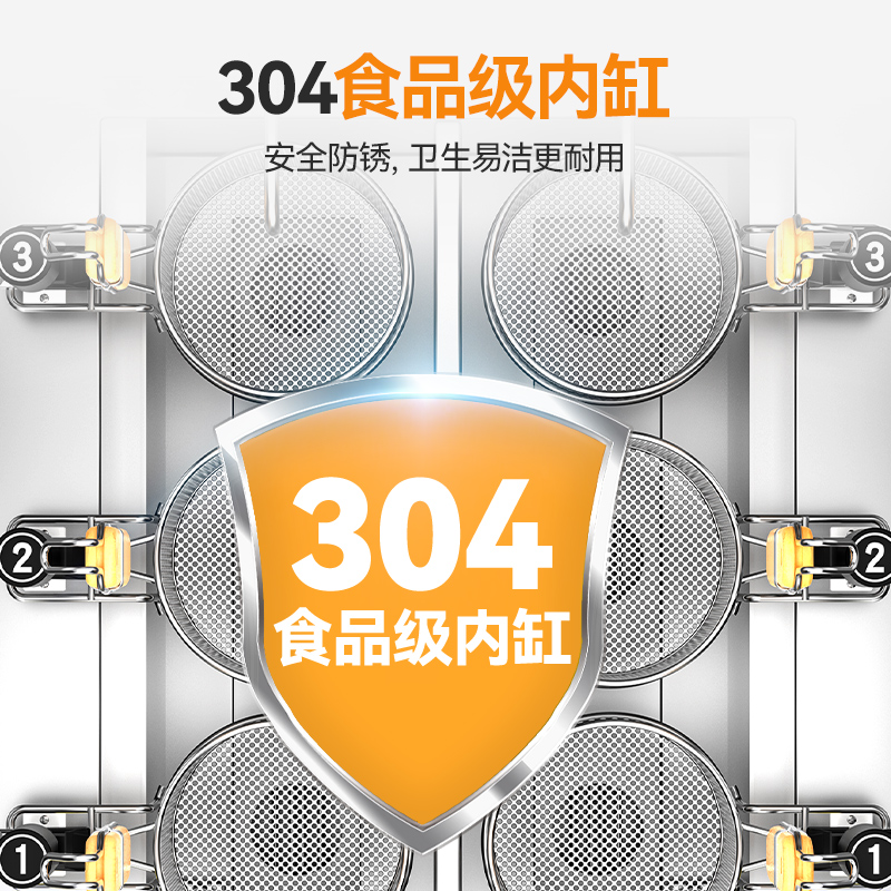 麦大厨升级款燃气单缸3头18粉篱自动煮面炉商用