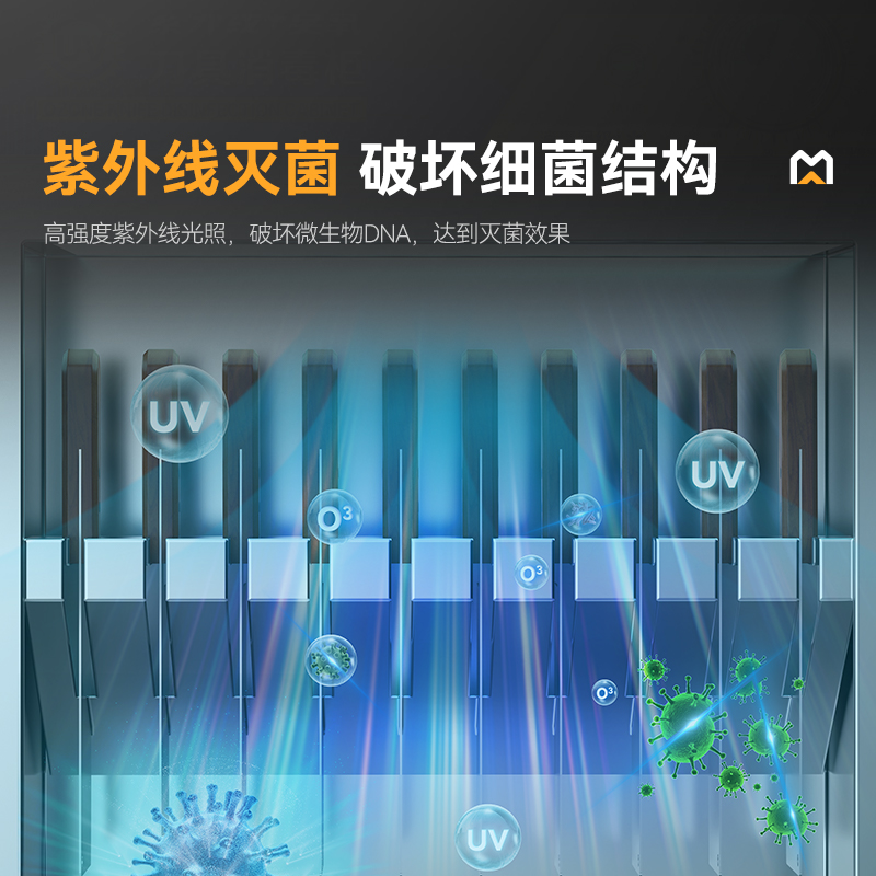 麦大厨壁挂式紫外线刀具消毒柜商用XDZ36-10A