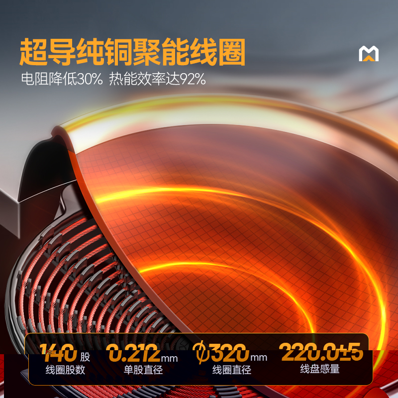 麦大厨星麦款304材质电磁单头单尾小炒炉10kw